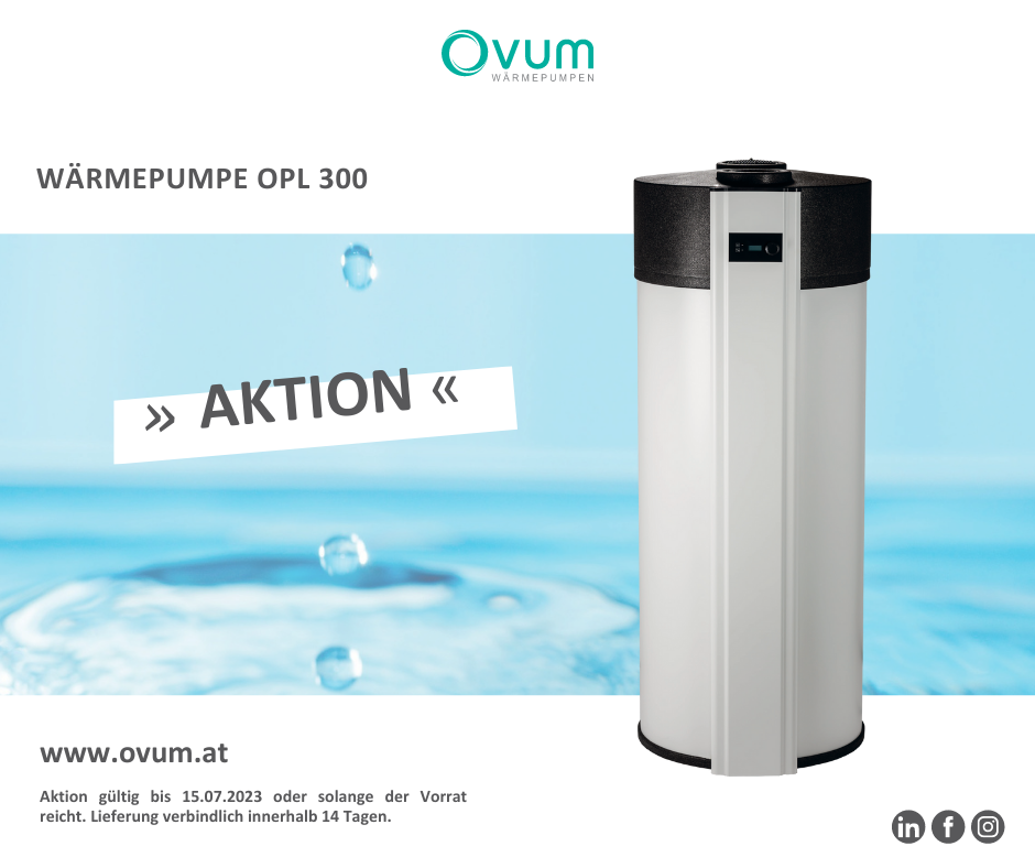 Abverkauf: OPL 300 - OVUM Wärmepumpen